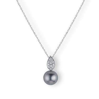 Photo produit collier avec perles et diamants