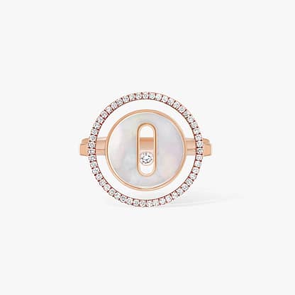 Bague Lucky Move PM nacre blanche